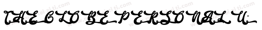 THE GLOBE PERSONAL U字体转换